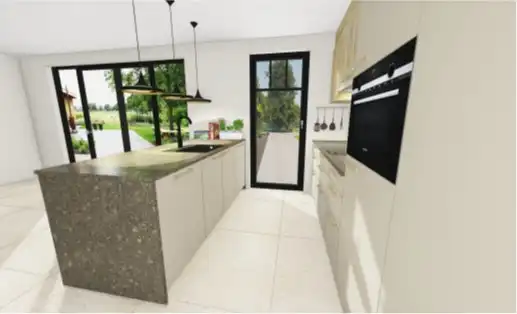 De ruwbouwwerken schieten goed op van deze zeer ruime bij centrum gelegen woning met 4 slpks, carport en tuinberging op ca 435 m². Energie label A+ foto 9