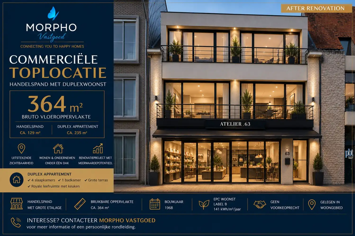 Te koop in Torhout : 364 m² vol mogelijkheden: handel, wonen of investeren foto 3