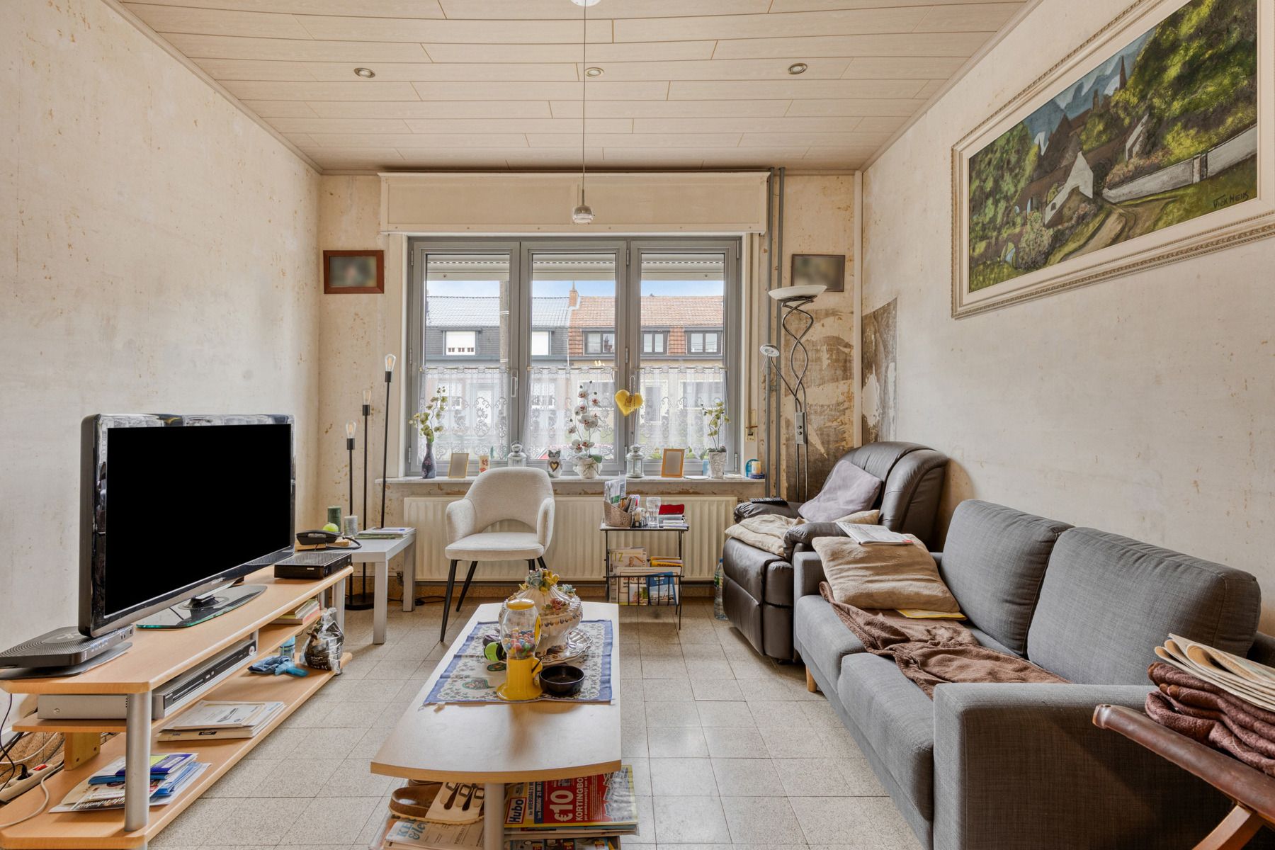 Driegevelwoning met grote tuin nabij centrum Halle foto 3