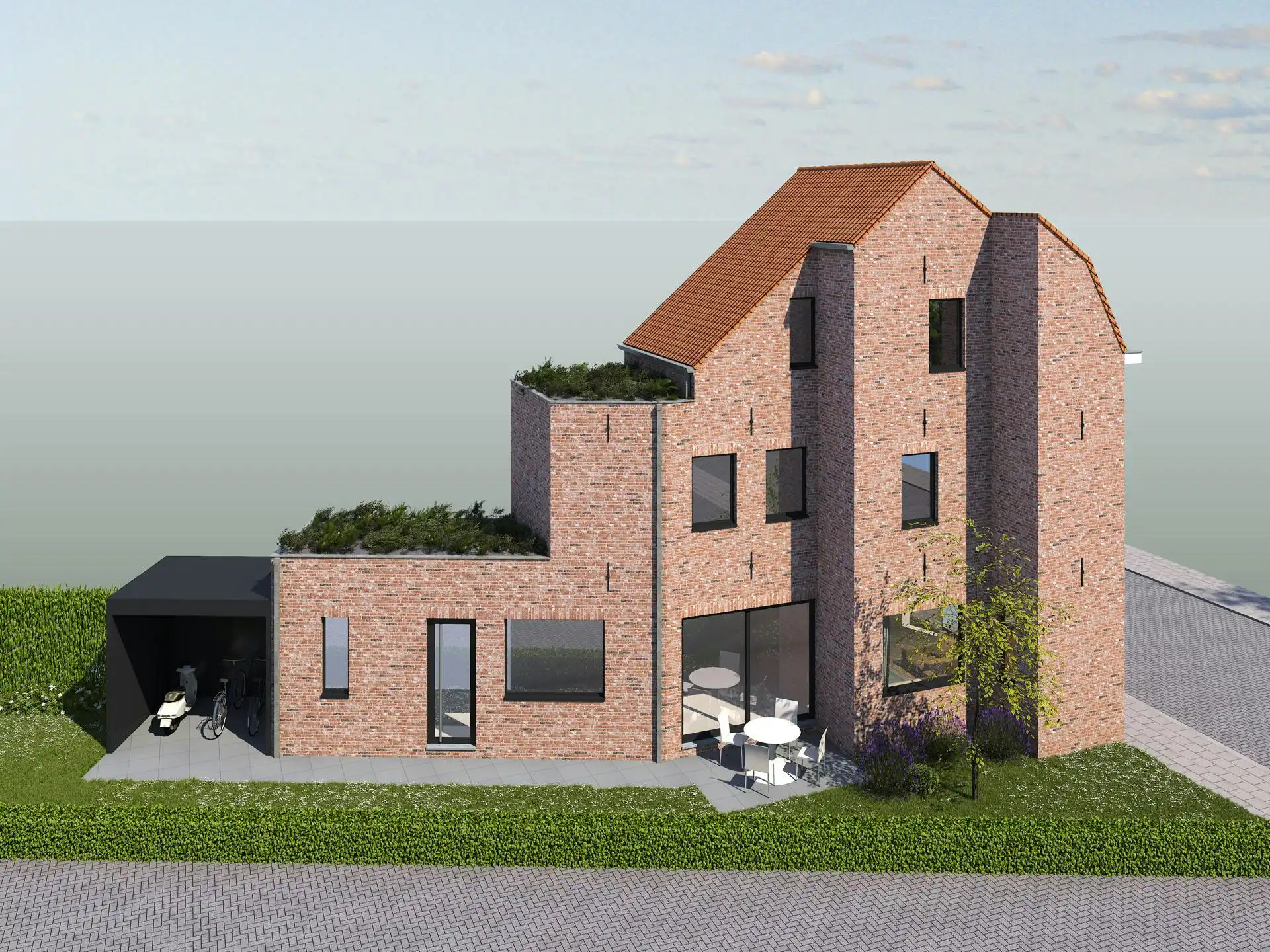 Nieuwbouwhuis met 3 slaapkamers langs de Peterseliestraat te Brugge foto 4