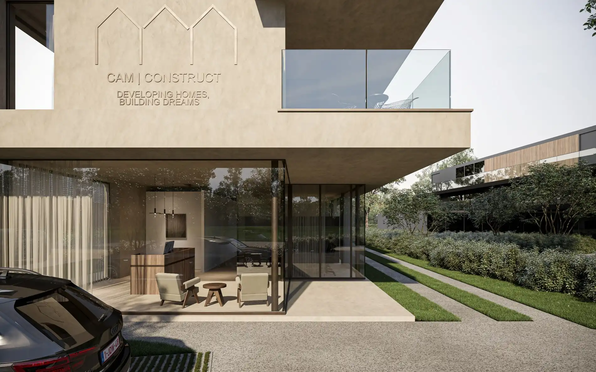 Res. Westlane - Handelspand met grote visibiliteit op de Natiënlaan te Knokke  foto 2