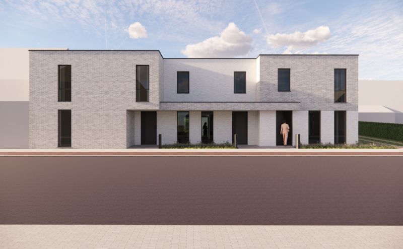 Hooglede: halfopen nieuwbouwwoning met 3 slaapkamers, zuid-gerichte tuin, carport en berging op een perceel van 184,50 m², centrale ligging foto 6