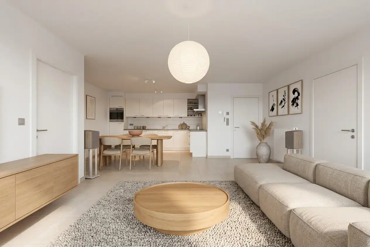 Gelijkvloers energiezuinig appartement met privé tuin en twee slaapkamers foto 6