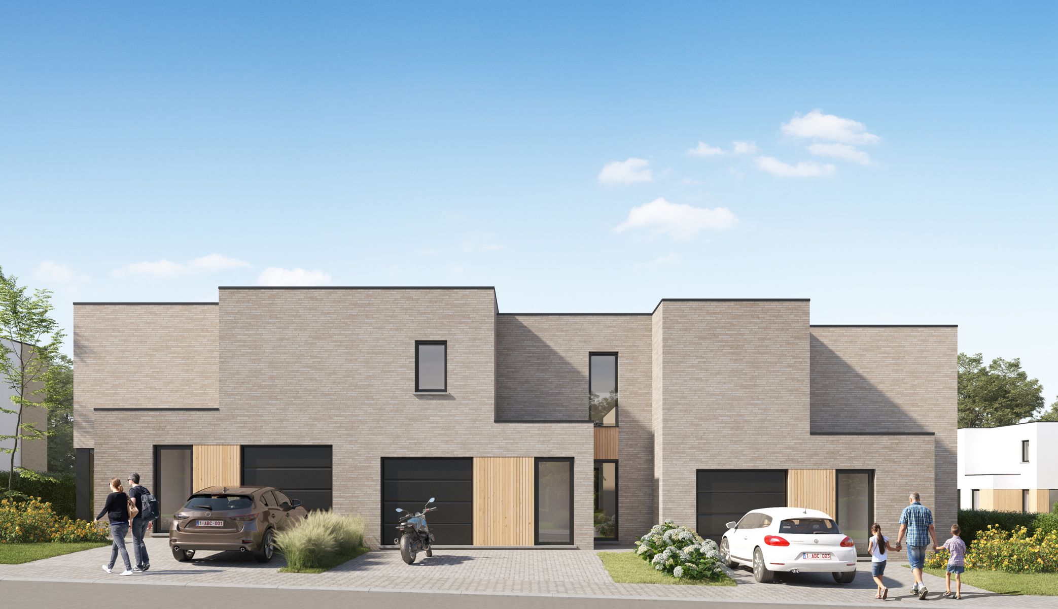 Moderne, halfopen woning foto {{pictureIndex}}