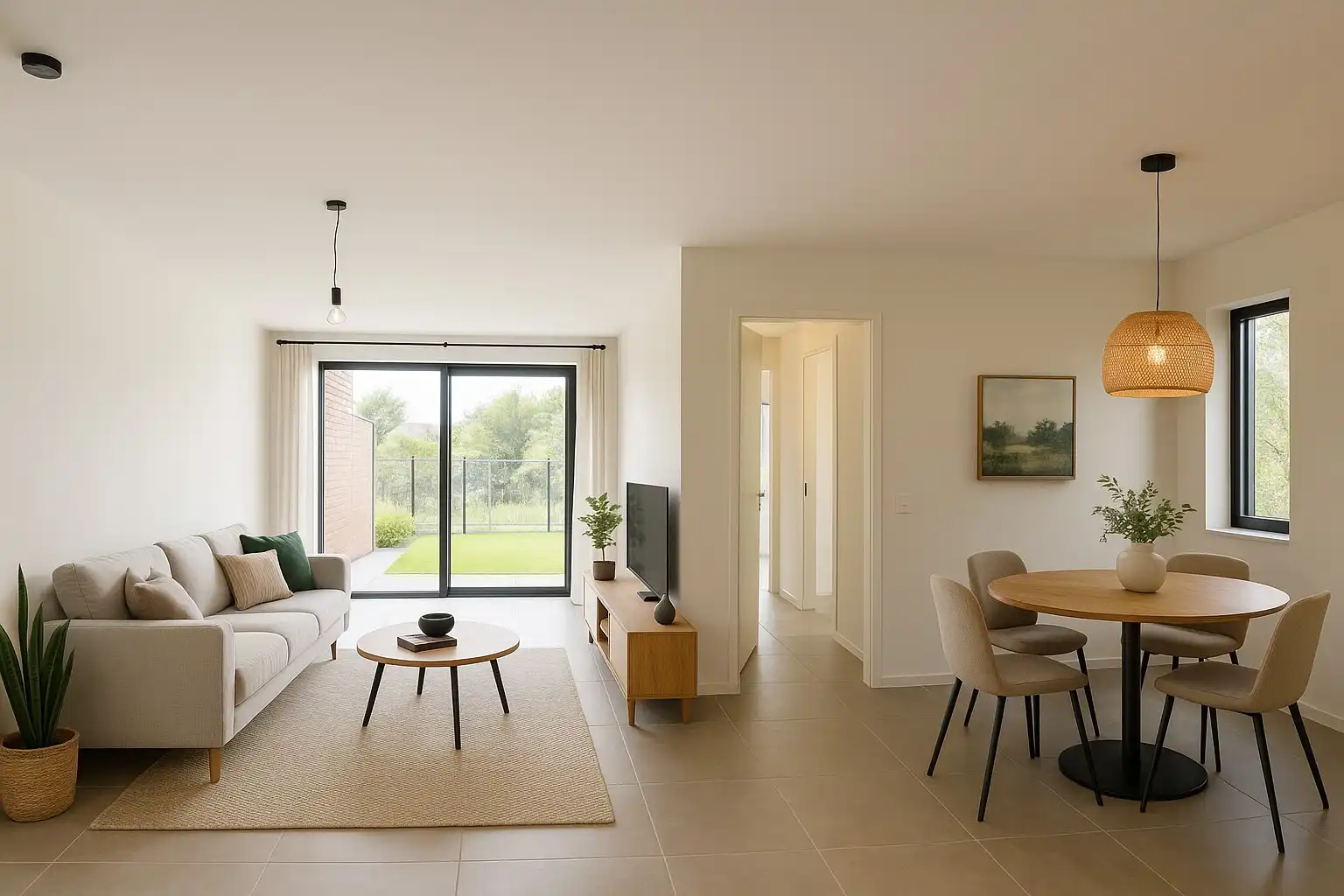 Nieuw gelijkvloers appartement met tuin en garage foto 2