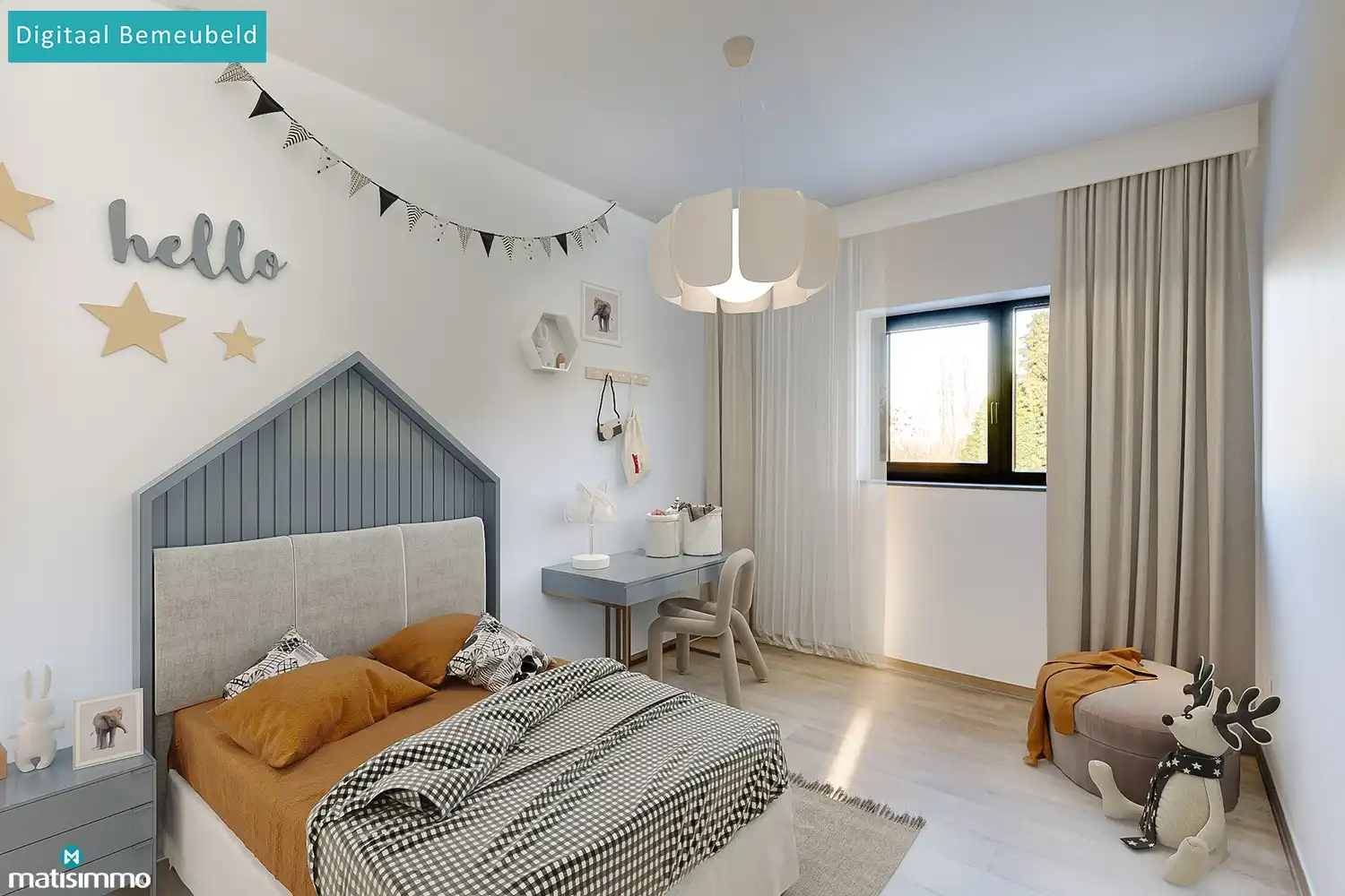 VOLLEDIG AFGEWERKTE EN GESCHILDERDE NIEUWBOUWWONING (EPB E10) MET 3 SLAAPKAMERS, 2 BADKAMERS, 2 GARAGES, KELDER EN AANGELEGDE TUIN IN WERM foto 24