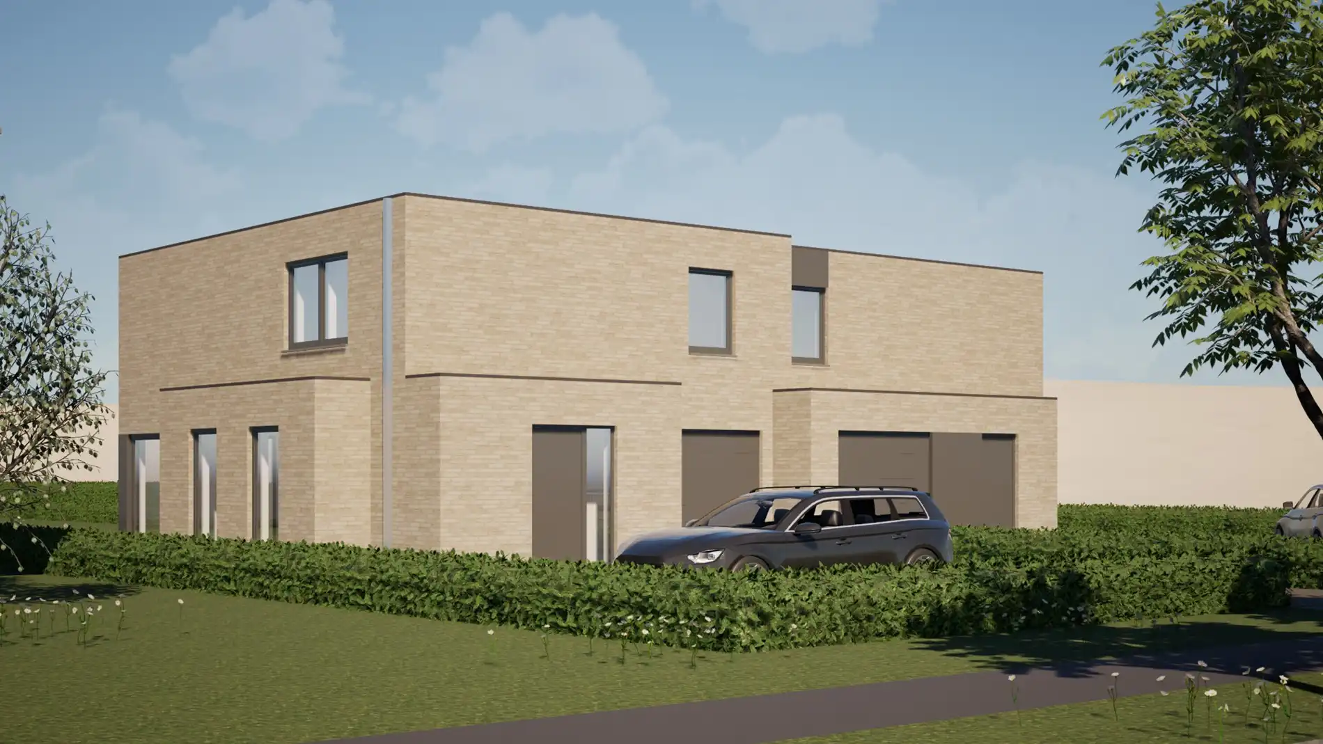 Moderne halfopen bebouwingen op ruime percelen (<973 m²) met landelijke verzichten te Torhout foto 3