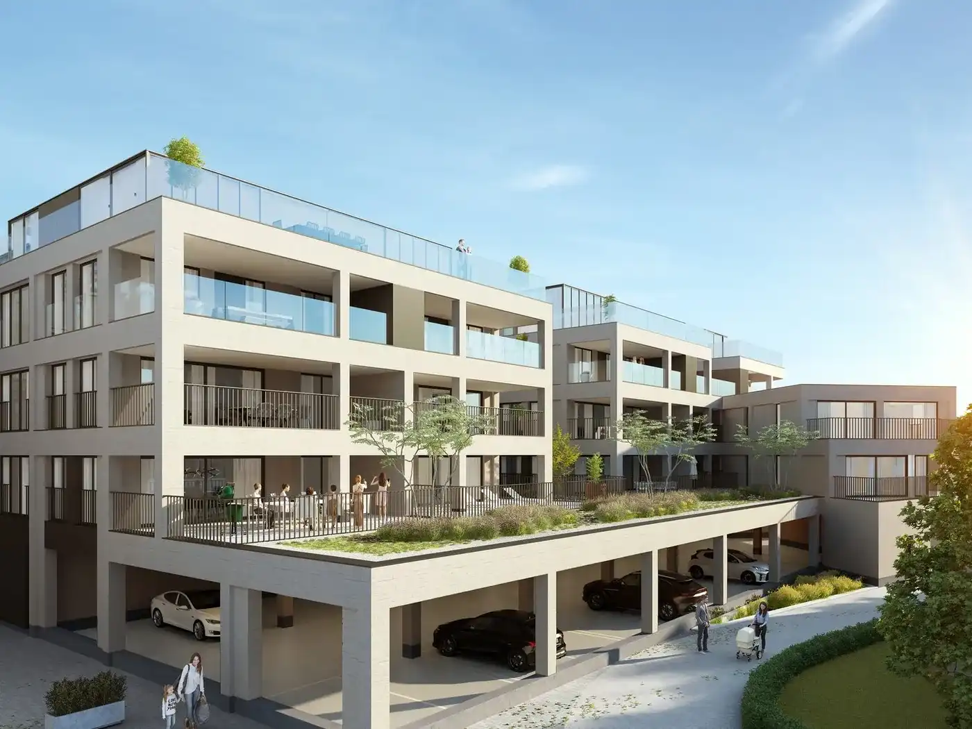 Nieuwbouwappartement met EPC A en terras in Wetteren te koop foto {{pictureIndex}}