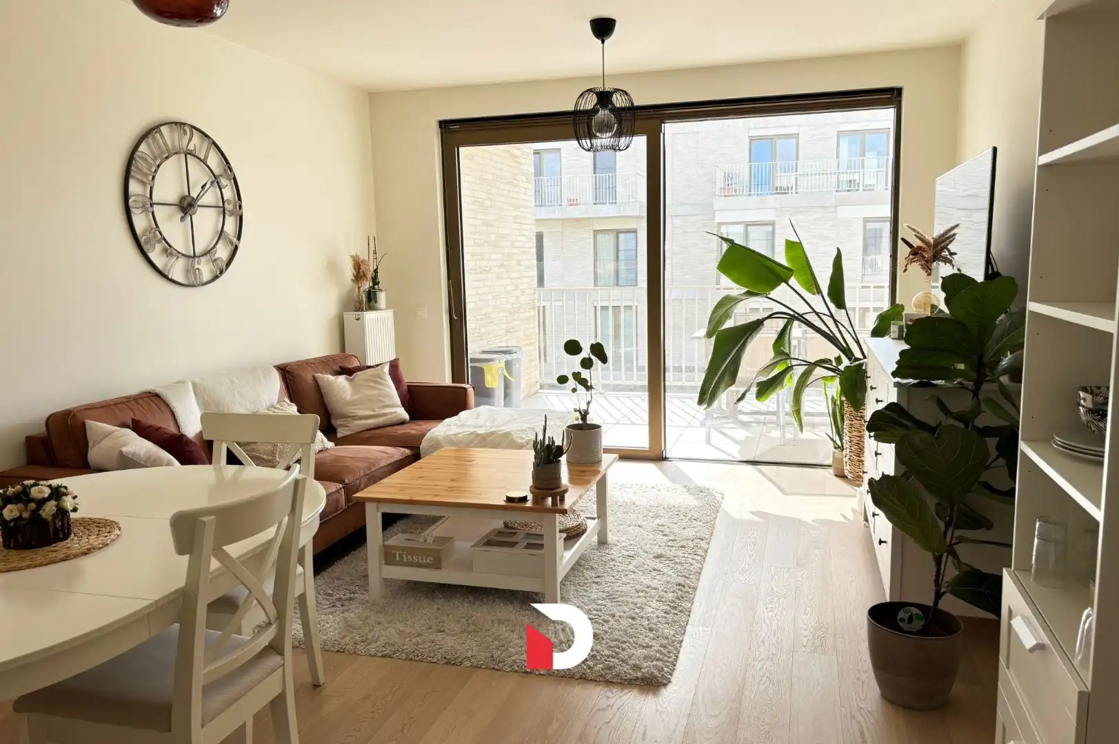 Nieuwbouwappartement met 1 slaapkamer en terras in groen kader vlakbij Brugge foto 4