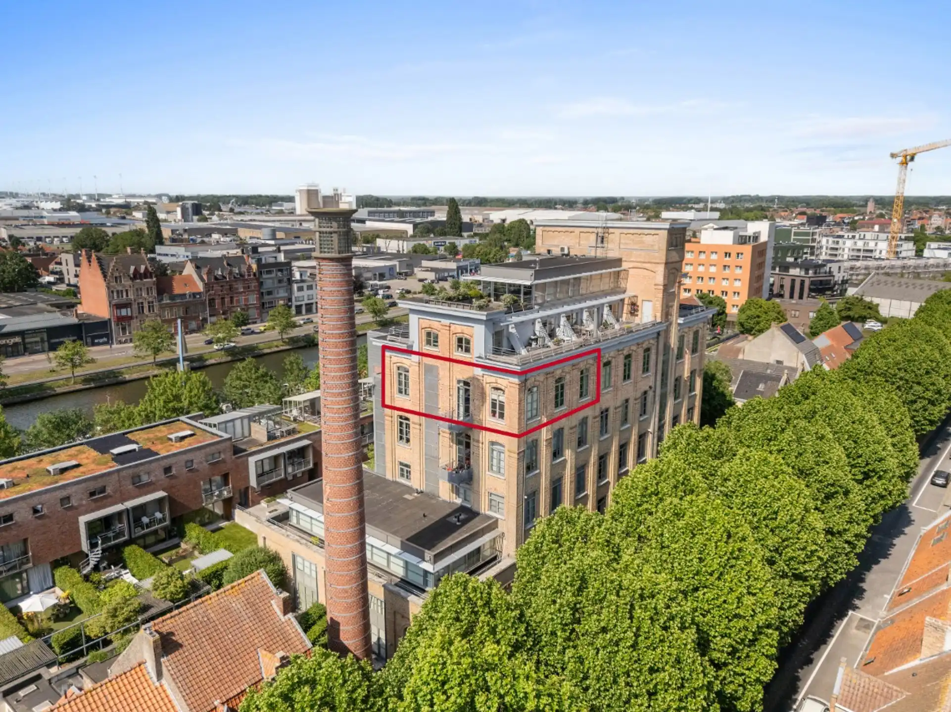 Exclusieve loft met panoramisch uitzicht over Brugge foto {{pictureIndex}}