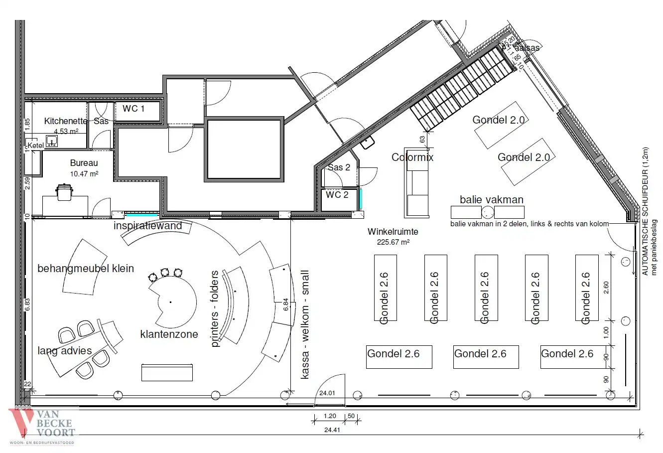 Handelsgelijkvloers 241m² in de Gouden Driehoek foto 10