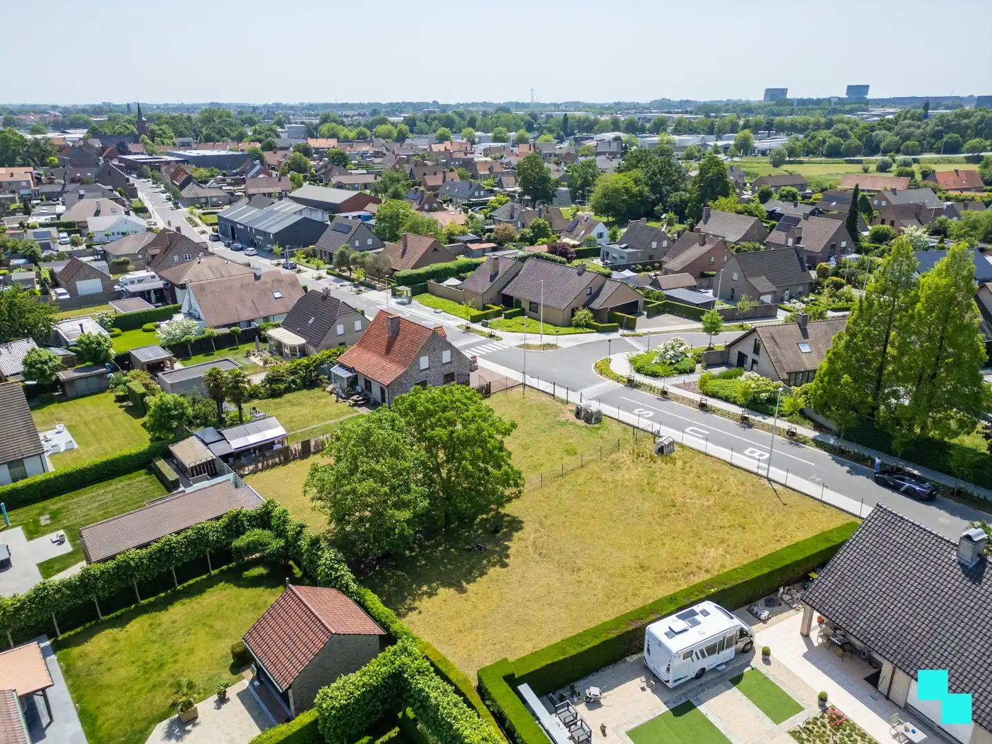 Aantrekkelijk gelegen bouwgrond te Kachtem van 1.320m² voor open bebouwing foto 8