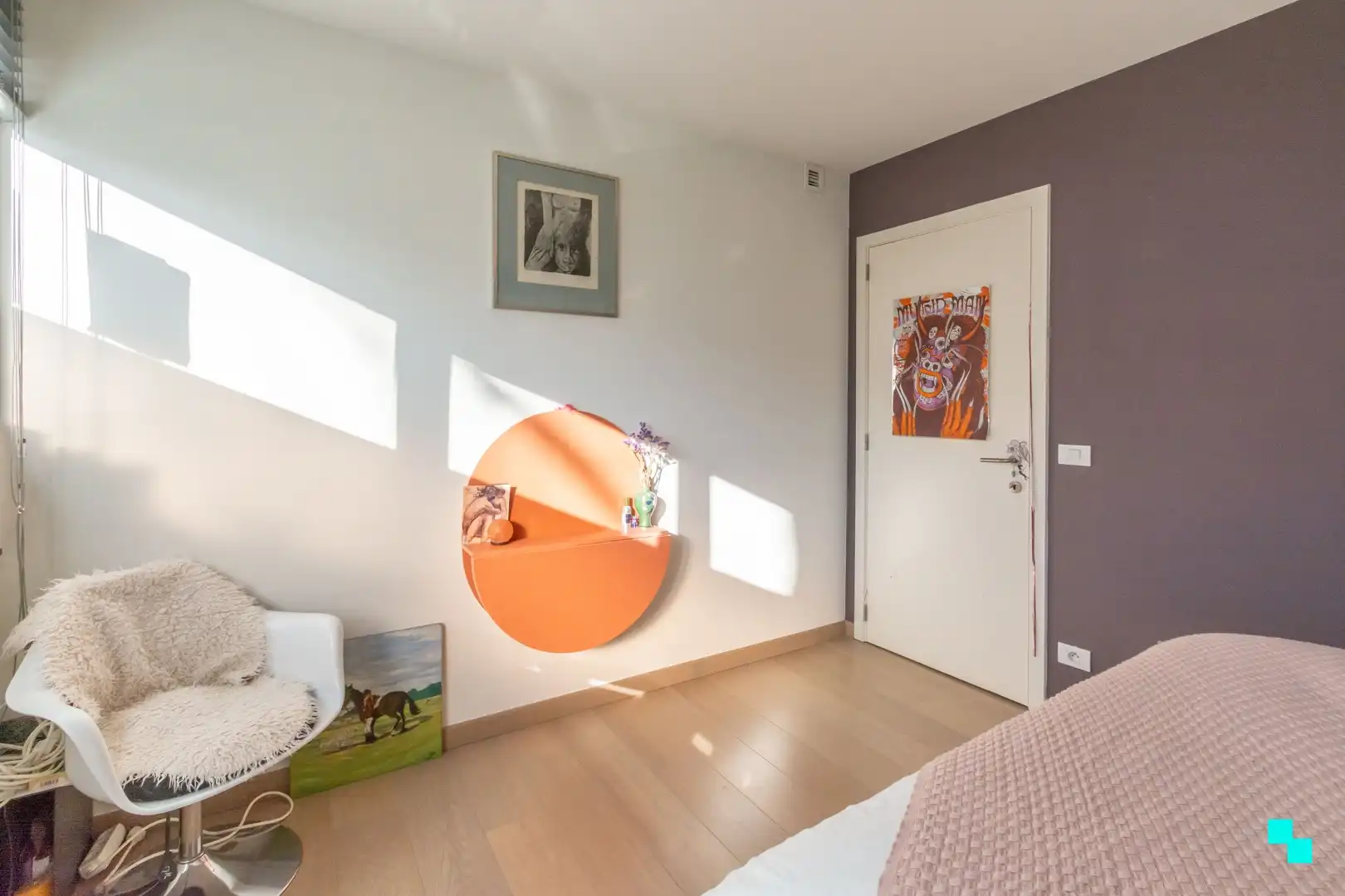 Lichtrijk twee slaapkamerappartement met tuin te Gent foto 16