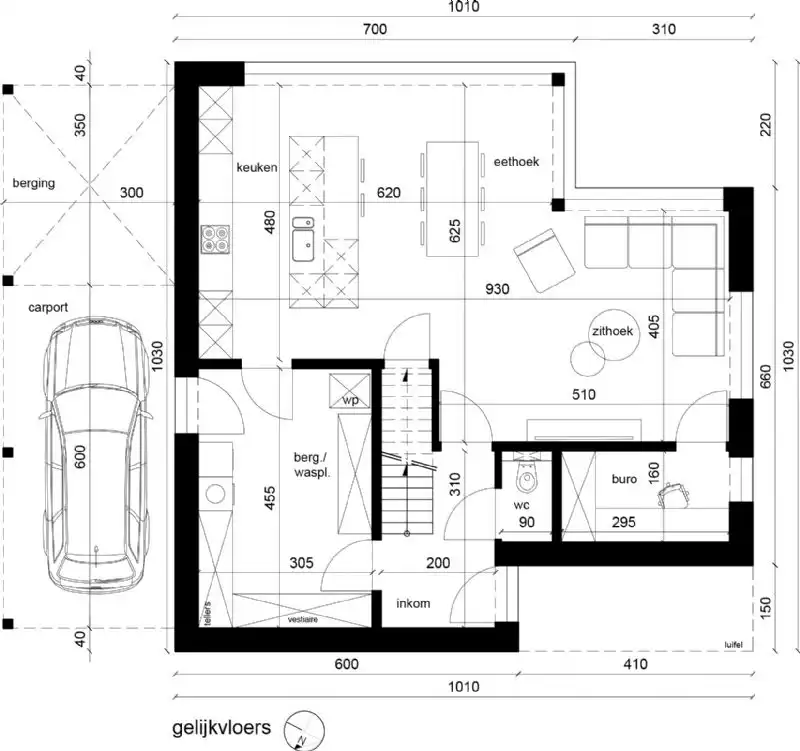 Nieuw te bouwen alleenstaande woning te Moorsele. foto 4