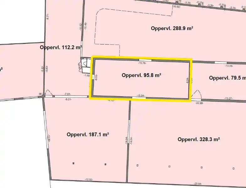 Winkel/polyvalent ruimte aan Gentbruggebrug foto 5