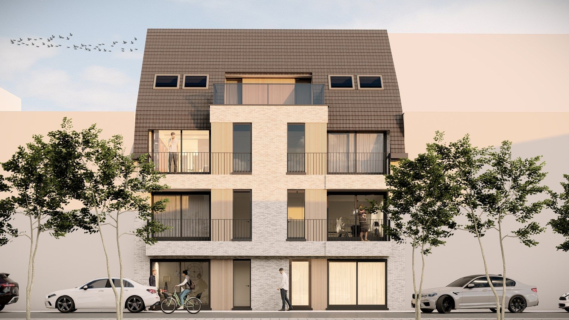 Nieuwbouw Appartementen te Koop in Centrum Gullegem, Residentie Merlijn foto 1