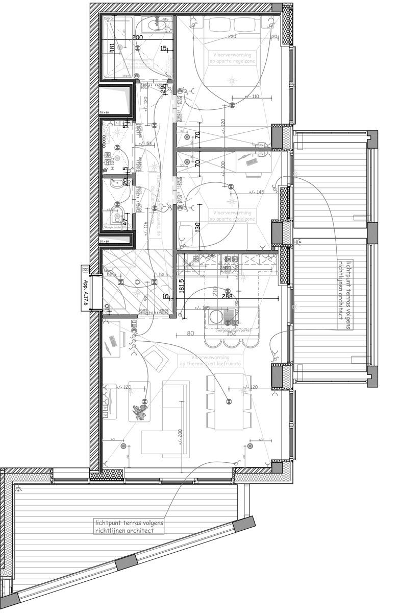Lichtrijk 2 slpk app. met groot terras en zicht op park foto 19