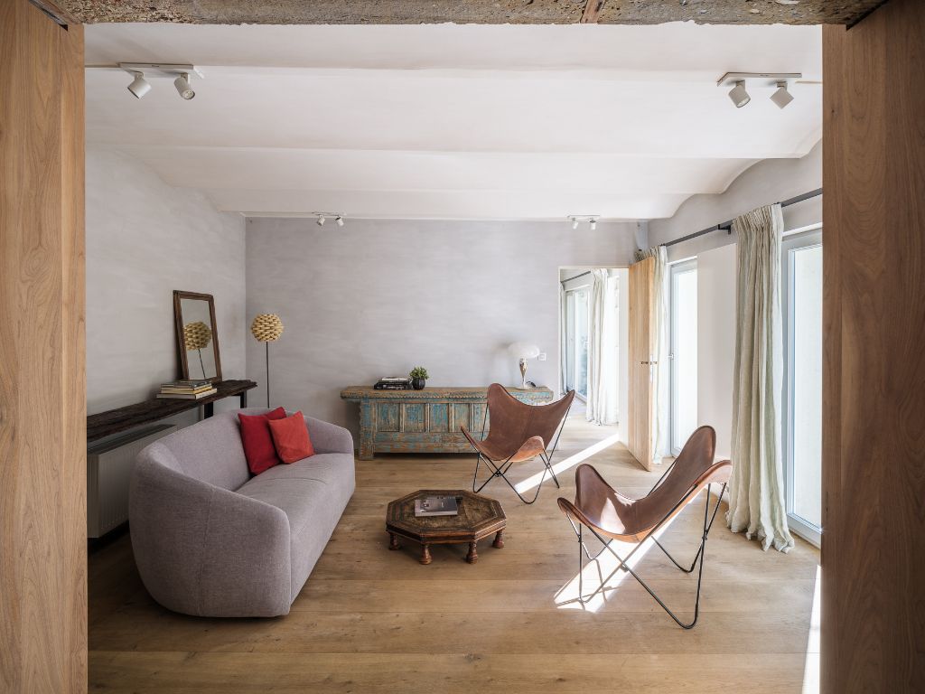 Wabi Sabi naar de hand van architect Tatsuro Miki. Exclusief 1 slpk-appartement met ruim en groen terras in een prestigieus gebouw te Centrum Gent. foto 3