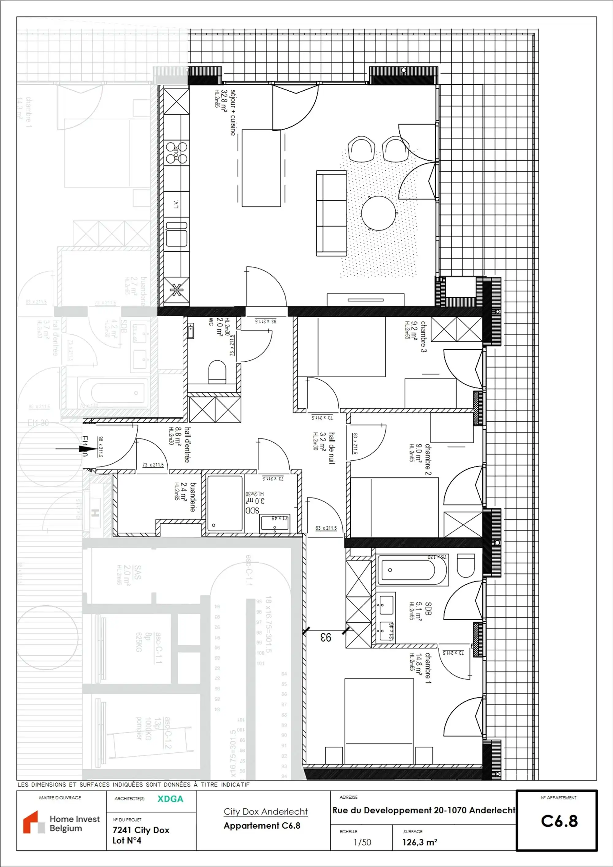 Nieuwbouw 3 slaapkamerappartement foto 20
