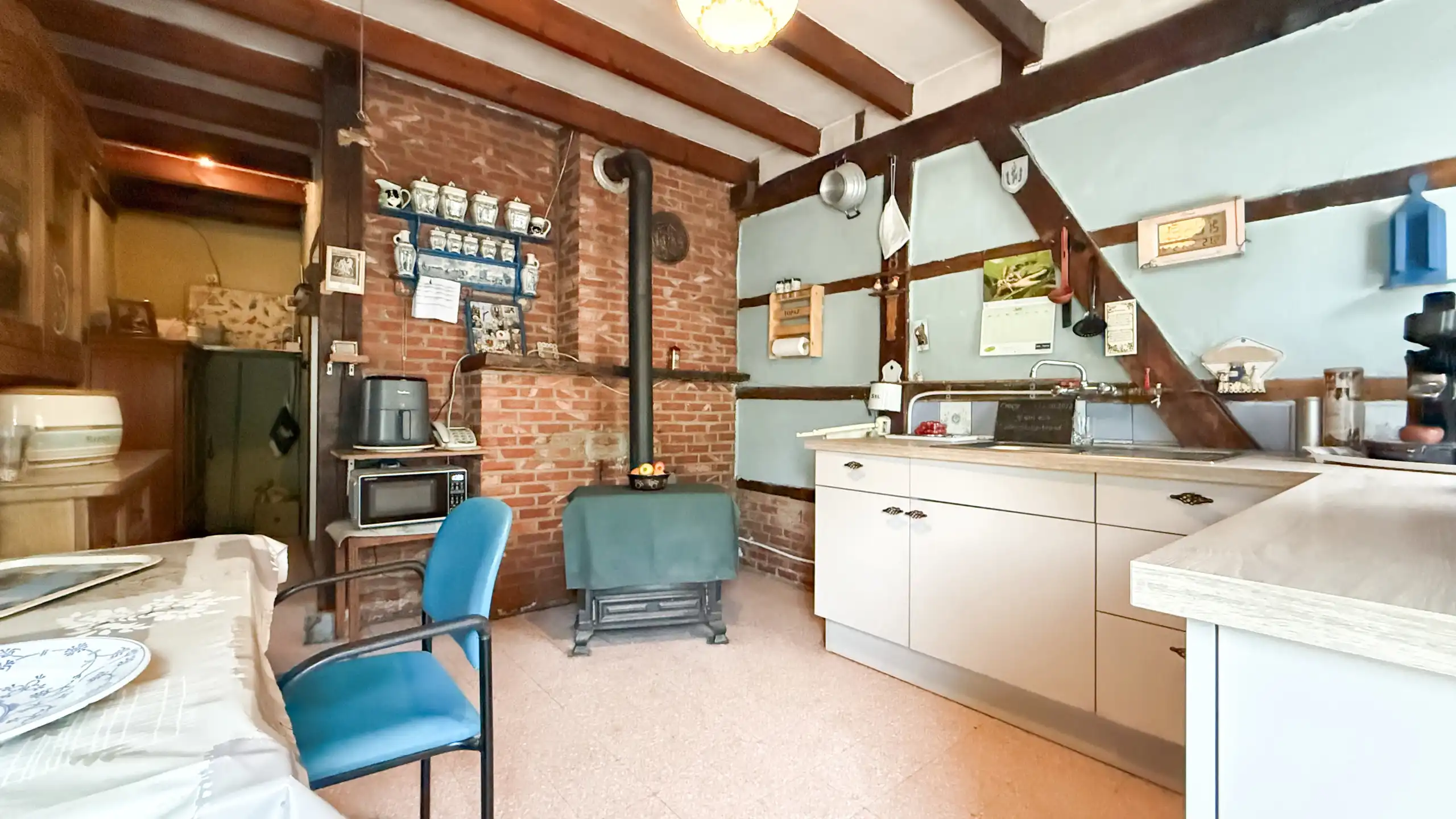 Authentieke hoeve met perceel van 68are en 2slpks! foto 16