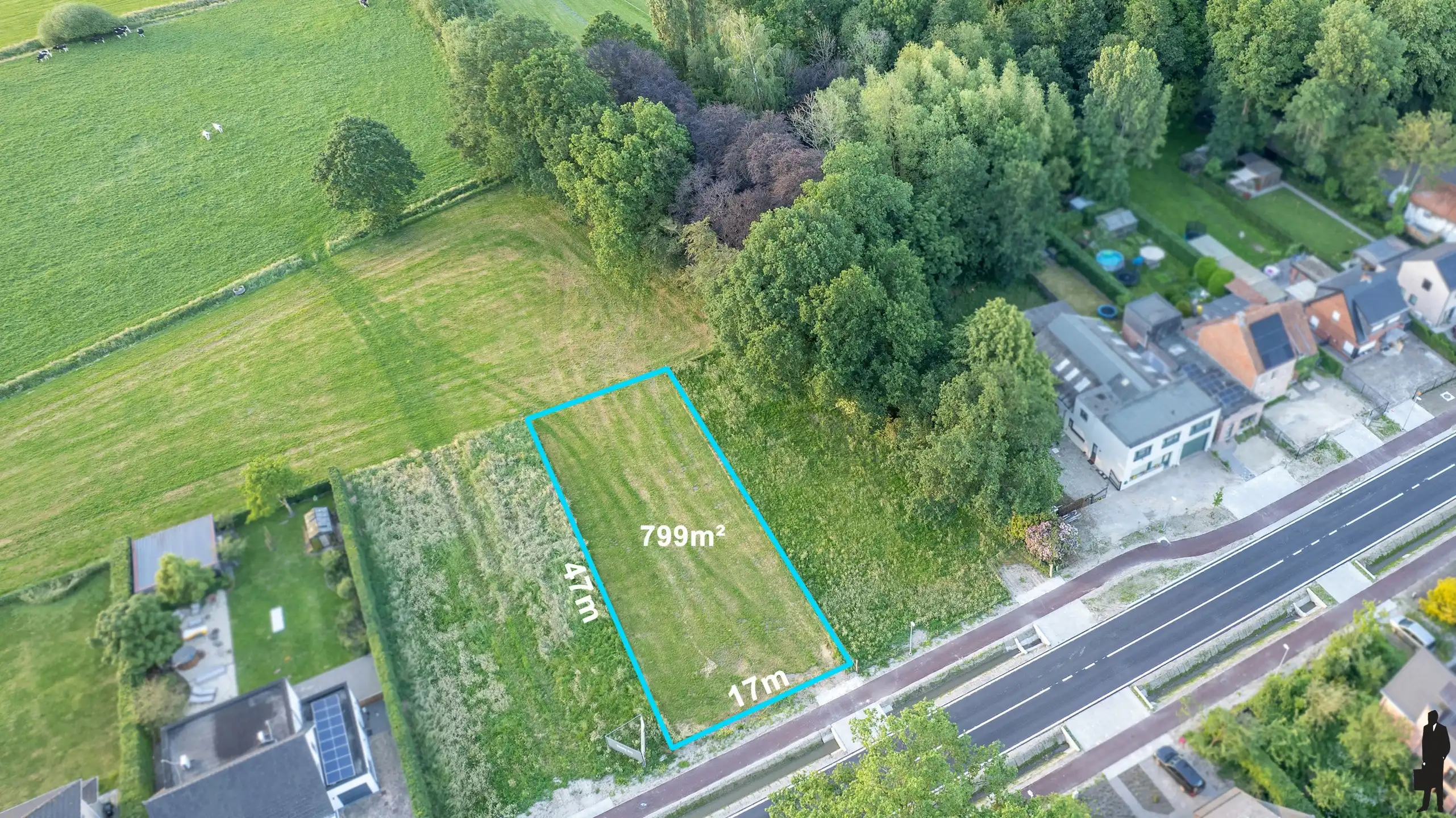 Prachtige bouwgrond voor open bebouwing op toplocatie in Achterbroek foto 8