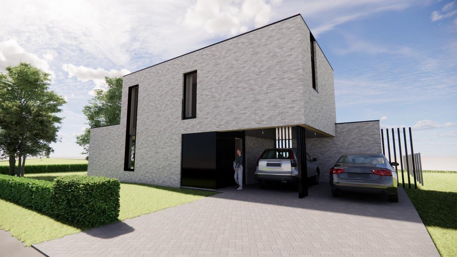 Moderne nieuwbouwwoning met zuidelijk georiënteerde tuin op een perceel van 559m² foto 2