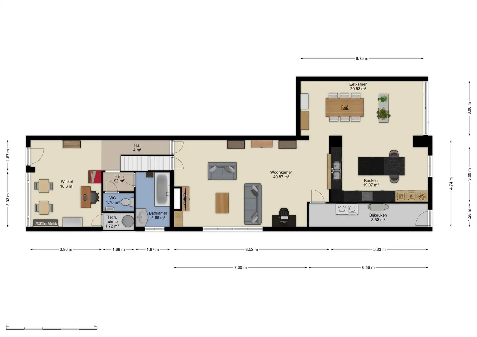 Woning met 3 slaapkamers en polyvalente voorruimte. foto 21