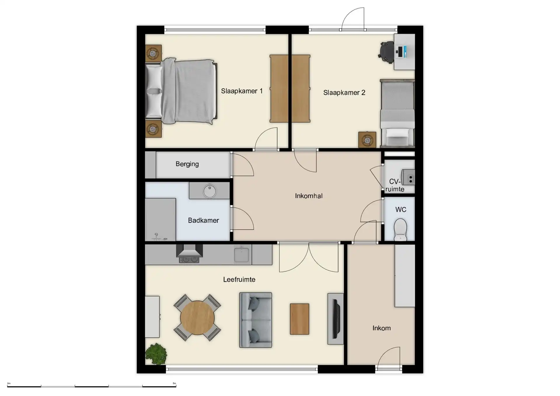 Instapklaar gelijkvloersappartement op een aangename woonlocatie (75m²) foto 12