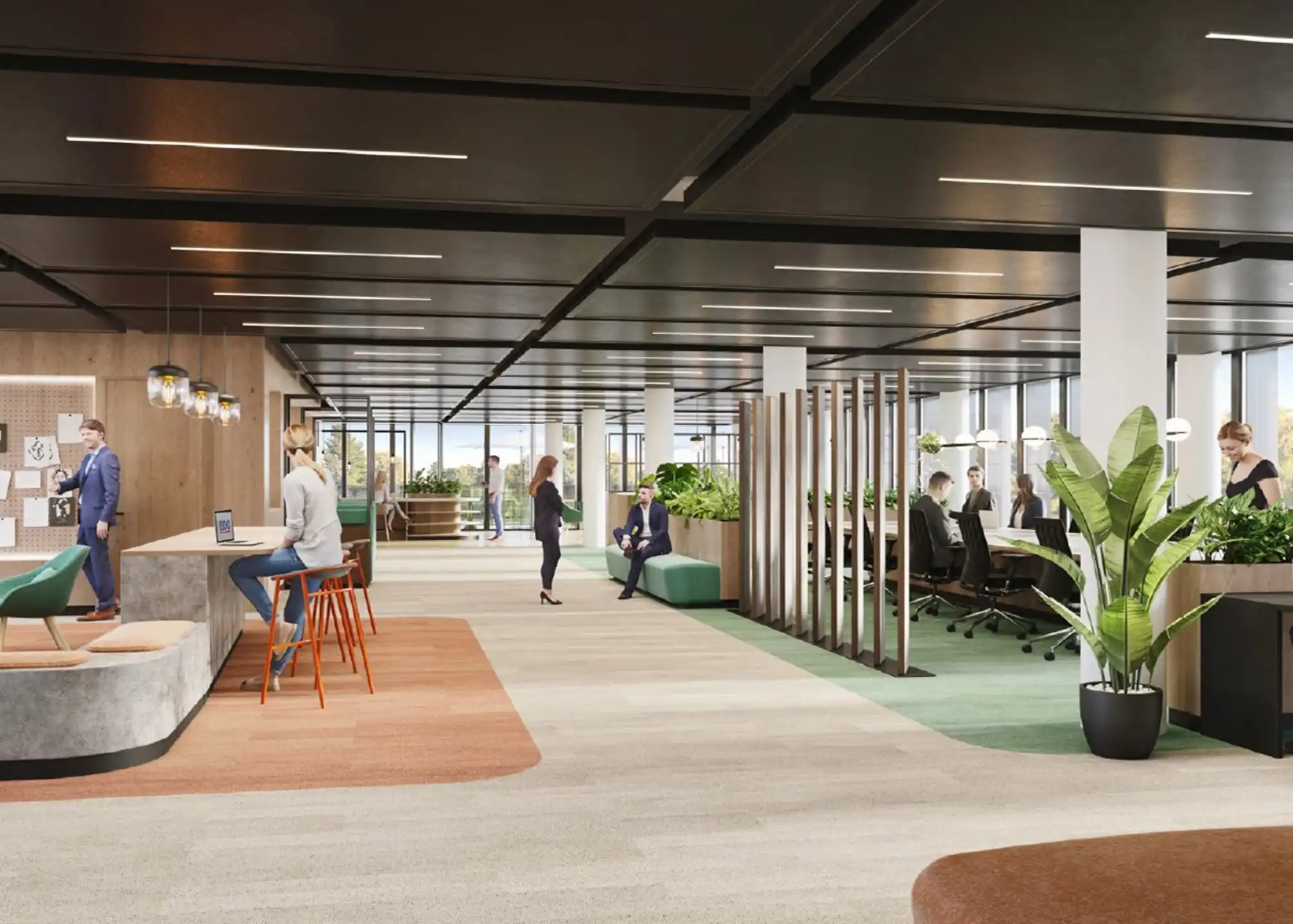 Moderne kantoorruimte 985m² op de gelijkvloerse  te huur foto 4