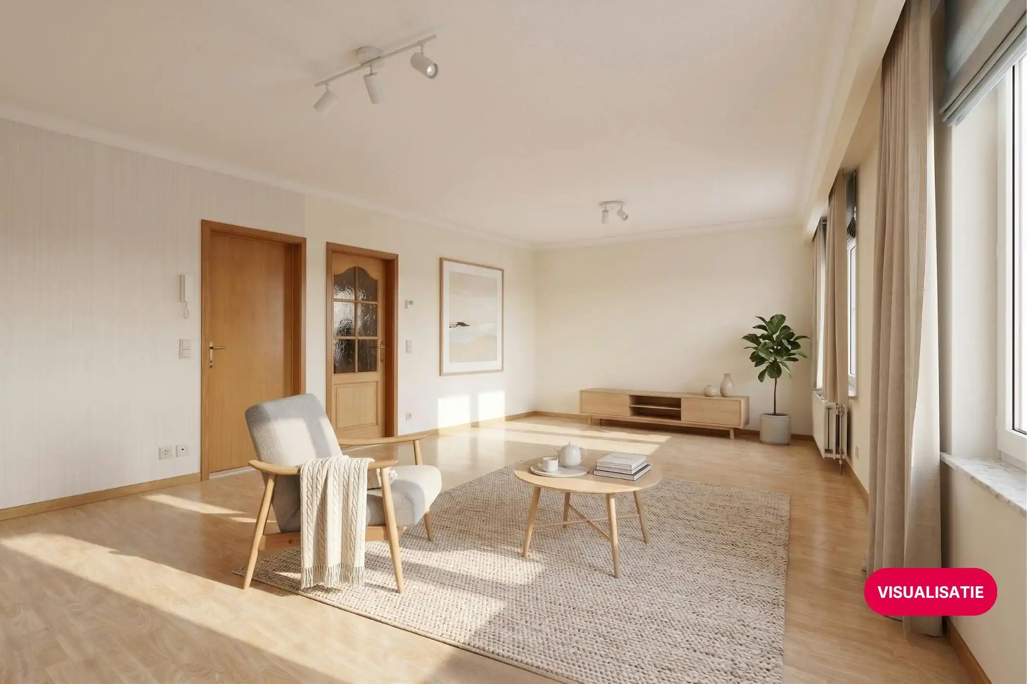 Energiezuinig appartement met garage te koop in Burcht foto 3