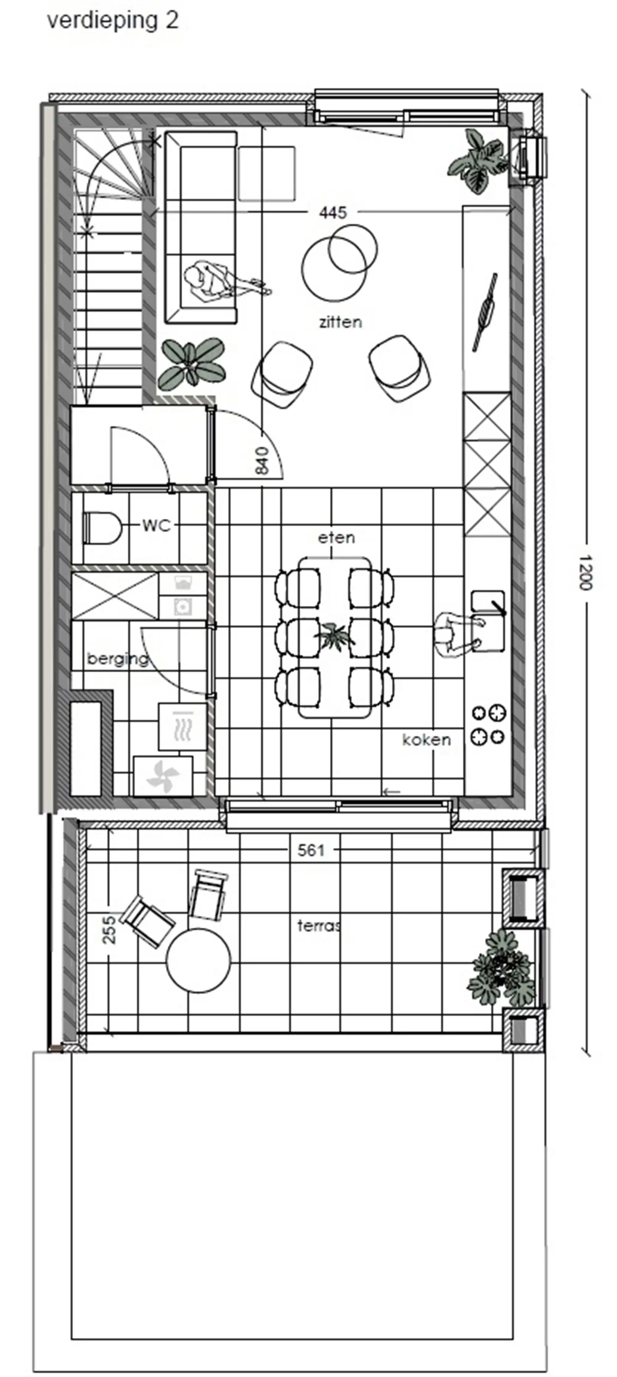 Nieuwbouw triplexwoning met 2 slpks te Duffel foto 12