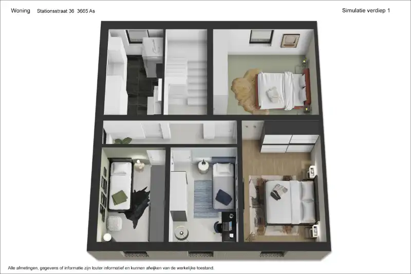 Knap afgewerkte, energiezuinige en ruime woning met vier slaapkamers, guesthouse/praktijkruimte op een centrale (maar toch bosrijke!) locatie te As foto 26