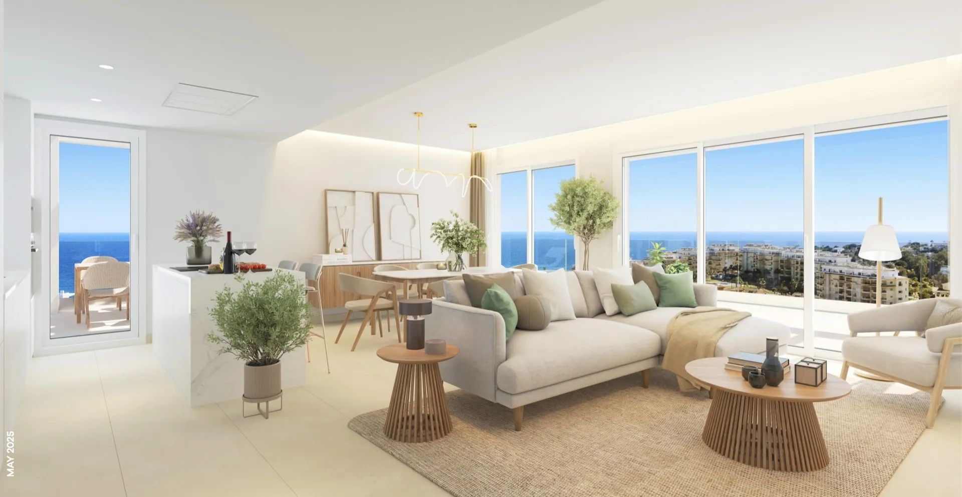 Luxe appartementen en penthouses met panoramisch zeezicht in Mijas foto 3