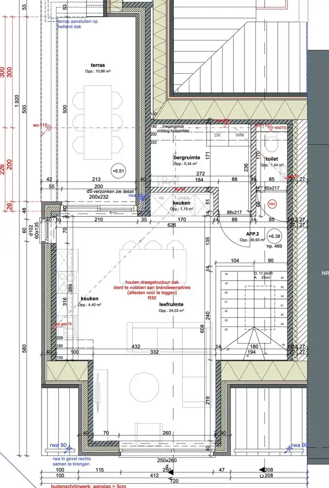 Genk, Weg Naar As 220 bus 12:  Nieuwbouw duplexappartement met 2 slaapkamers, terras, fietsenstalling en een autostaanplaats. foto 14