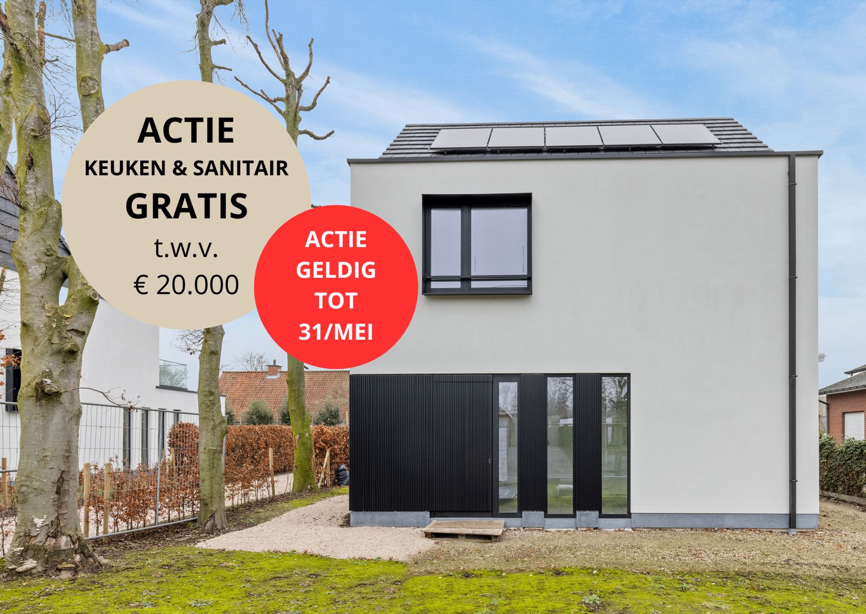 Prachtig alleenstaande nieuwbouwwoning te Machelen.  foto {{pictureIndex}}