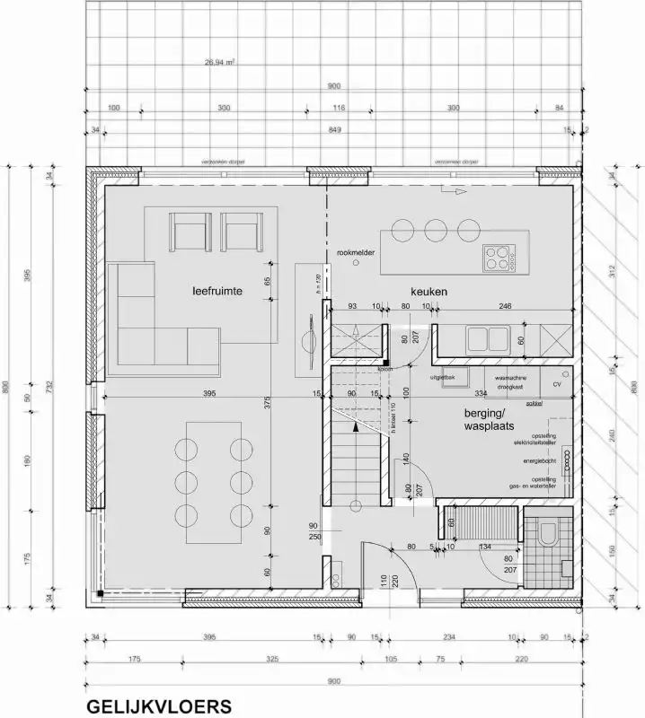Nieuw te bouwen halfopen woning te Eernegem. foto 3