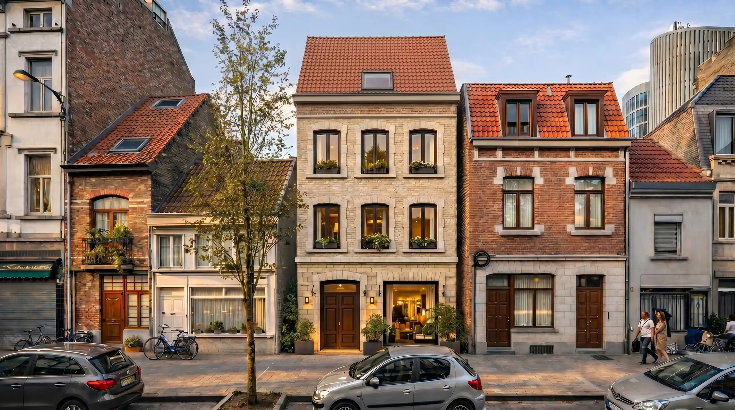 Projectgrond voor 4 units foto {{pictureIndex}}