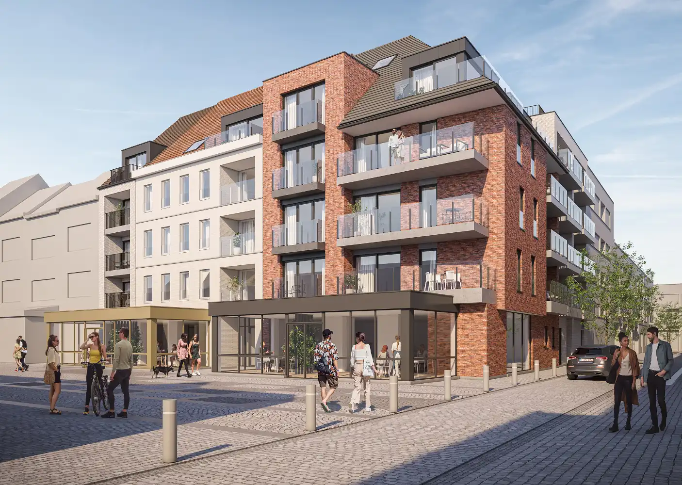 Nieuwbouwresidentie vlakbij de Zeedijk en Visserskaai in het centrum van Oostende te koop foto {{pictureIndex}}