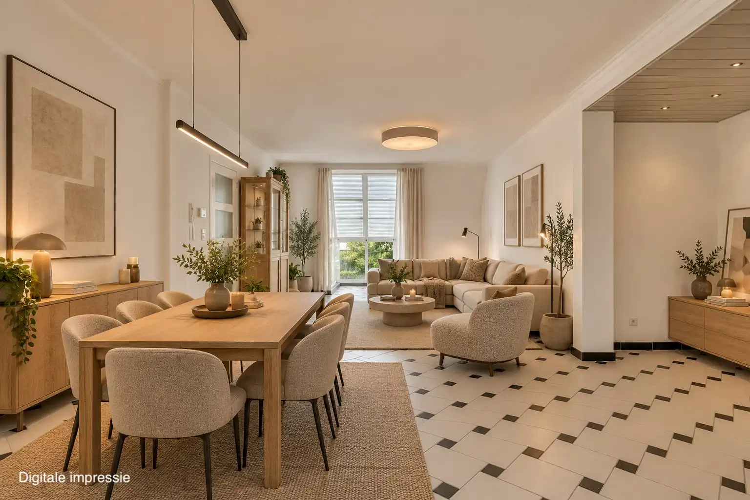 RUIM DUPLEX-APPARTEMENT MET 2 TERRASSEN IN HET CENTRUM VAN LANAKEN !  foto 2