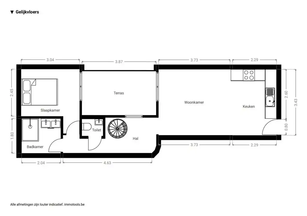 Gerenoveerd duplex app in historisch centrum Antwerpen foto 11