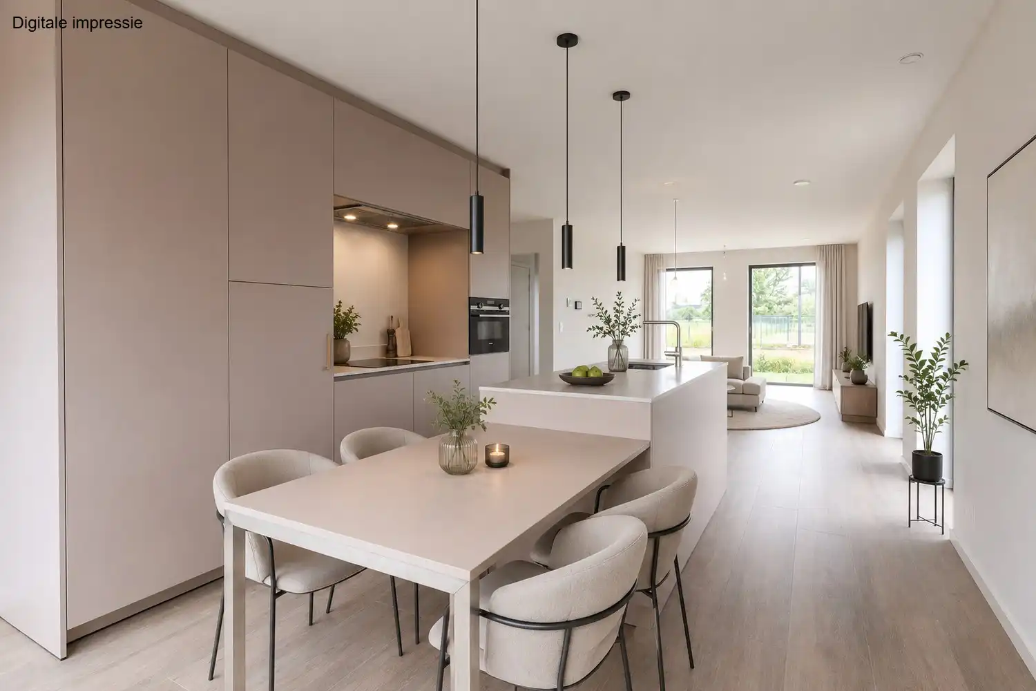 Nieuwbouwproject Weg naar Zutendaal, Maasmechelen - Sleutel-op-de-deur met afwerking naar wens foto 8