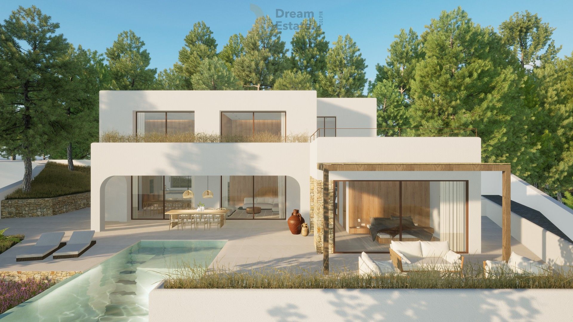 Ibenico stijl villa in Moraira met zeezicht foto 9