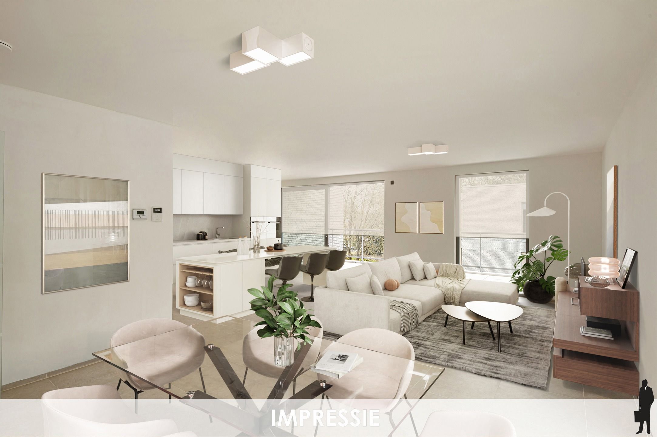 Exclusief en in het groen gelegen nieuwbouw penthouse onder registratierechten foto {{pictureIndex}}