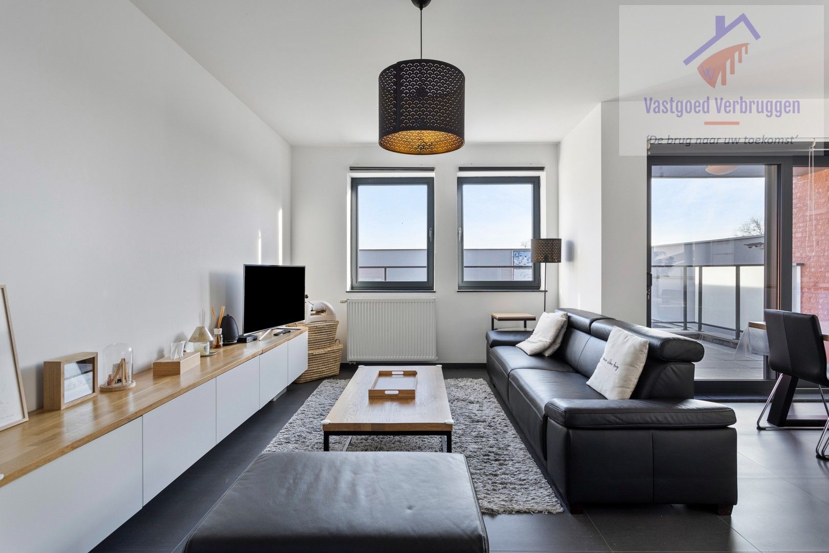 Modern, energiezuinig gelijkvloers appartement met garagebox in Iddergem foto 4