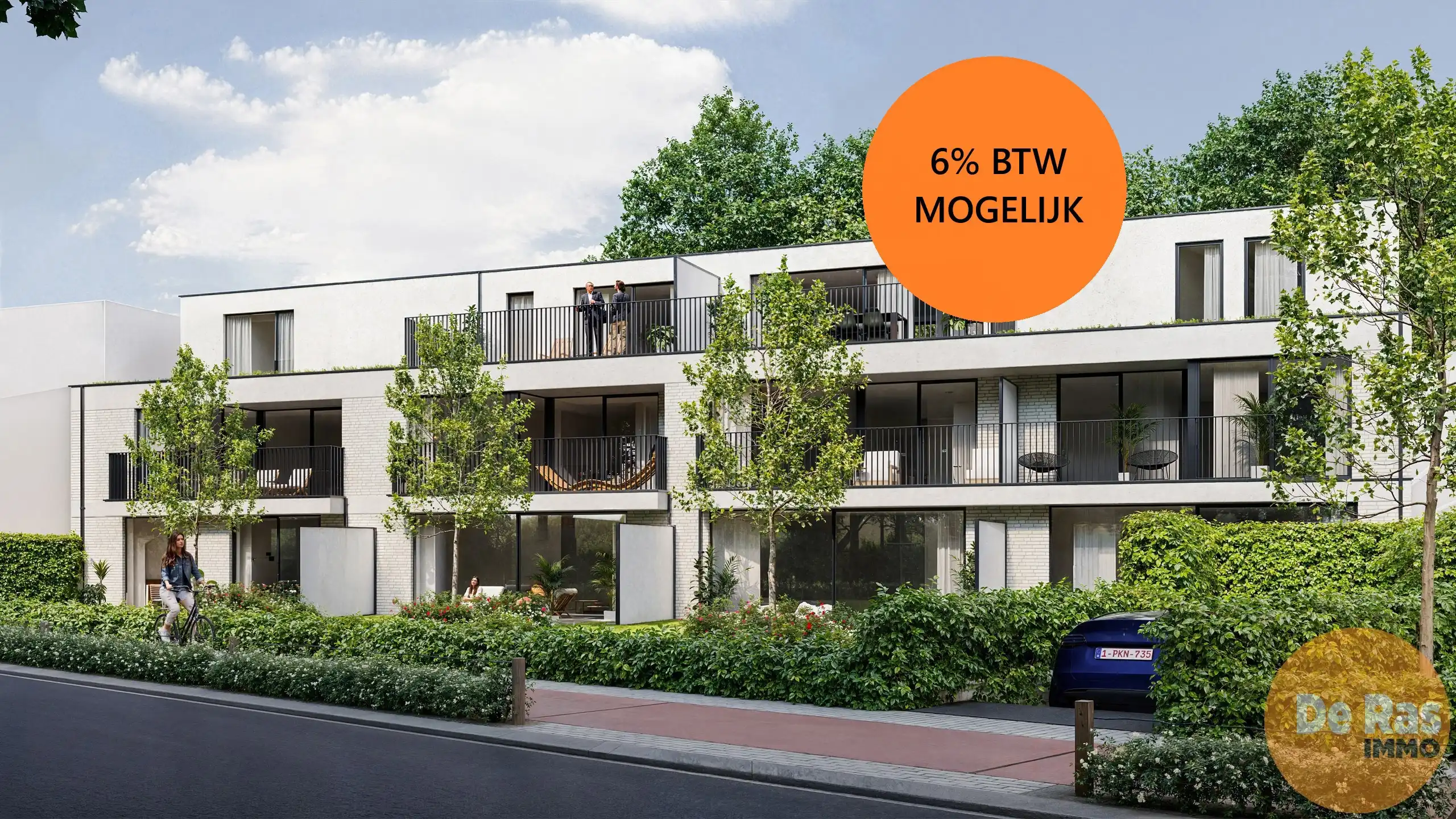 EREMBODEGEM - Nieuwbouwappartement gelijkvloers met 2 slpk foto {{pictureIndex}}
