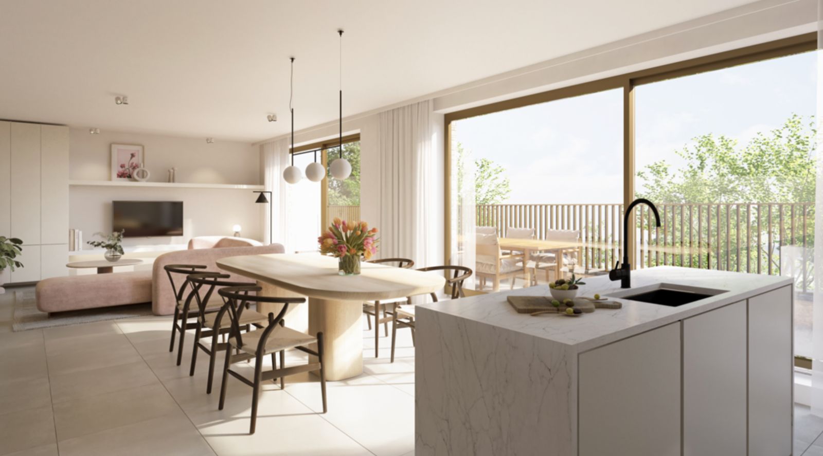 Nieuwbouwappartement met rijk beplante tuinzone en parktuin! foto 7