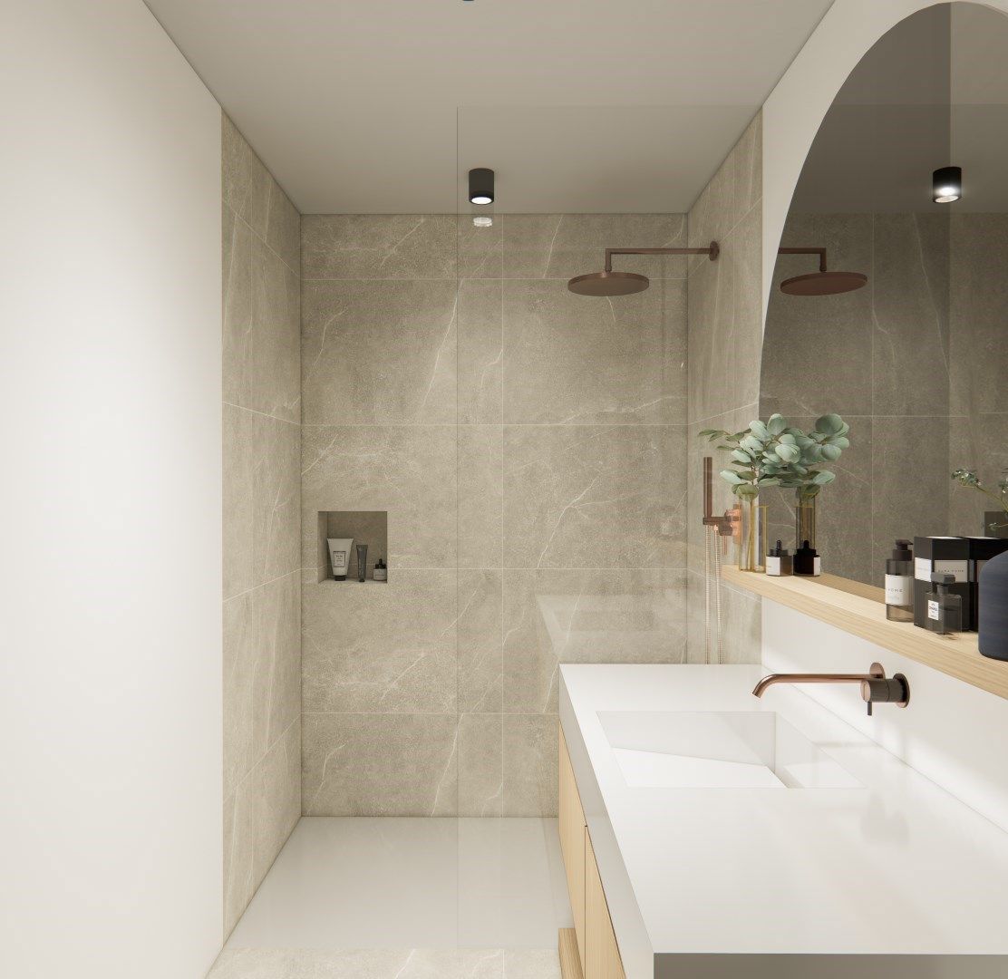 6% BTW - NIEUWBOUW GELIJKVLOERSAPPARTEMENT MET 3 SLAAPKAMERS IN HET CENTRUM VAN KERMT foto 5