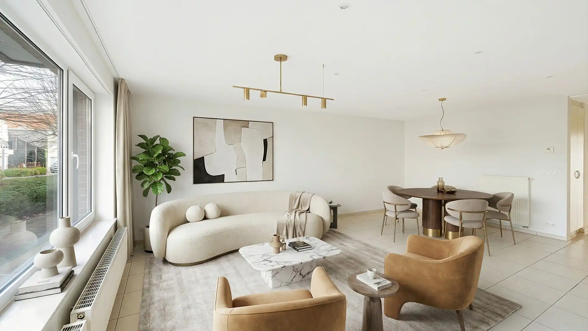 Gelijkvloers woonappartement te Knokke-Westkapelle foto {{pictureIndex}}