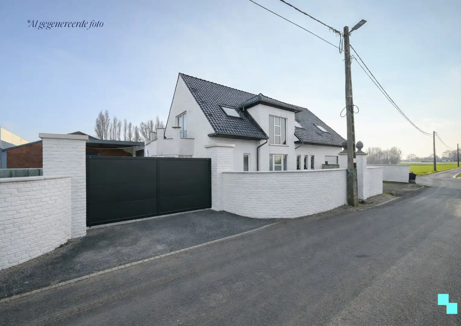 Vrijstaande woning op een afgelegen weg in Desselgem! foto 2