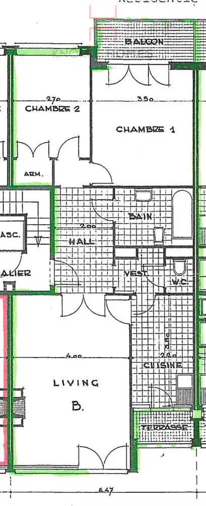 Te renoveren appartement met zijdelings zicht op zee aan het Albertstrand foto 13